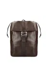 Fendi Flap Backpack In Brown