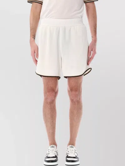 FENDI FOOTBALL BERMUDA CONTRAST TRIM