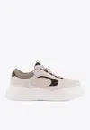 Fendi Force Leather Low-top Sneakers In Multi