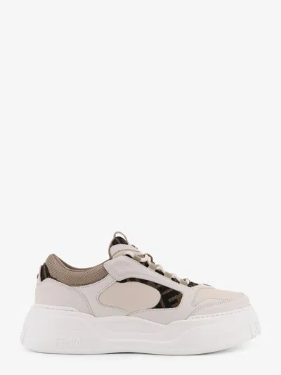 FENDI FORCE LOW-TOP LEATHER SNEAKERS