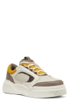 Fendi Force Leather And Ff Jacquard Mesh Sneakers In Multi