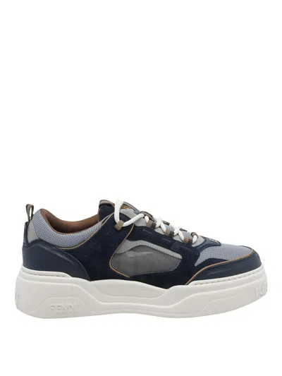Fendi Force Sneakers In Blue