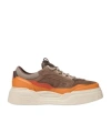Fendi Force Ff-logo Sneakers In Brown