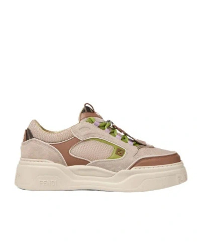 Fendi Force Low Top Sneaker In Neutral