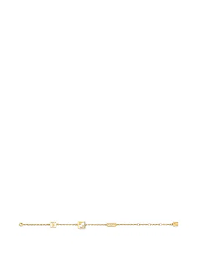 Fendi Forever Crystal-embellished Bracelet In Transparent