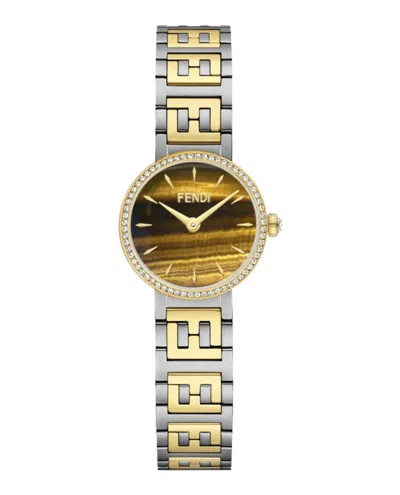 Fendi Forever  Diamond Watch In Gold