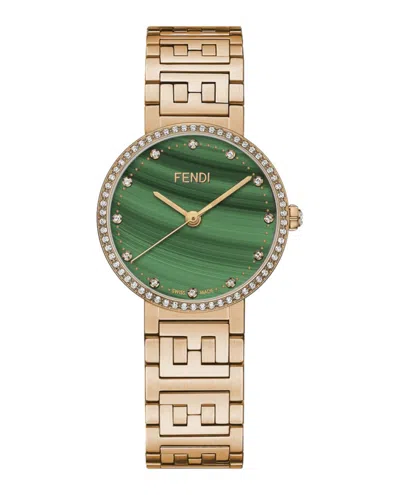 Fendi Forever  Diamond Watch In Gold