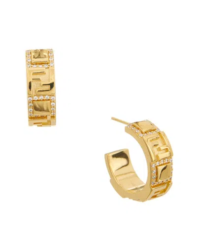 Fendi Forever Earrings In Gold