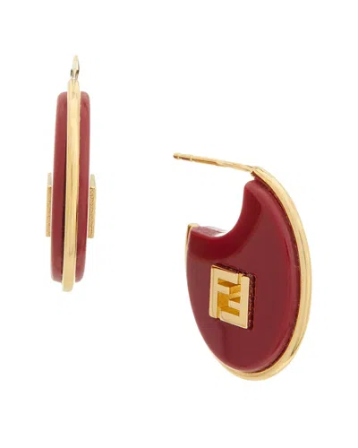 Fendi Forever Earrings In Transparent
