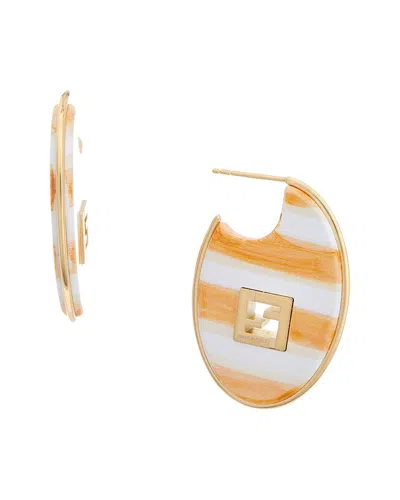 Fendi Forever Earrings In Orange
