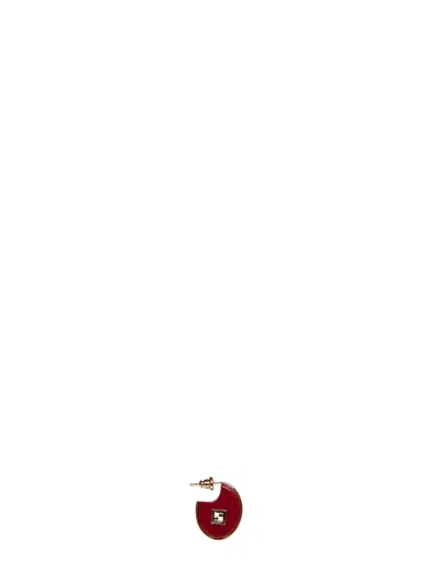 Fendi Forever Earrings In Red