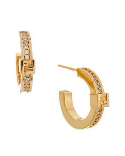 Fendi Forever Earrings In Gold