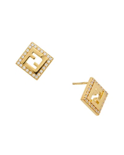Fendi Forever Earrings In Yellow