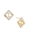 Fendi Forever Earrings In Gold