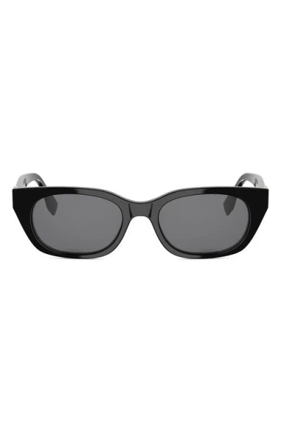 Fendi Forever  51mm Cat Eye Sunglasses In Black
