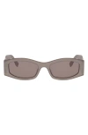Fendi Forever  54mm Rectangular Sunglasses In Brown