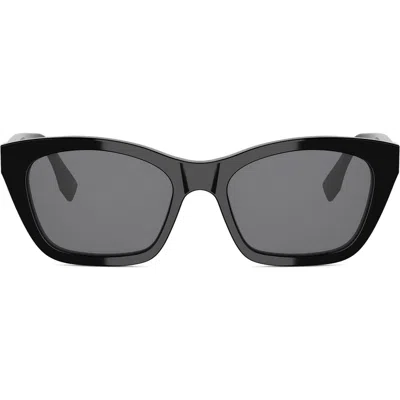 Fendi Forever  54mm Rectangular Sunglasses In Black