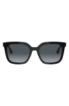 Fendi Forever  56mm Gradient Square Sunglasses In Brown