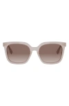 Fendi Forever  56mm Gradient Square Sunglasses In Brown