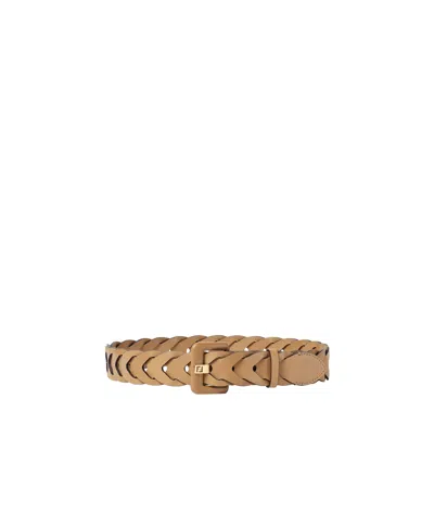 Fendi Forever  Belt In Beige