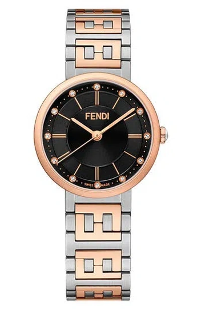 Fendi Forever  Bracelet Watch, 29mm In Black