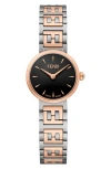 Fendi Forever  Diamond Two-tone Swiss Quartz Bracelet Watch, 19mm In Multi