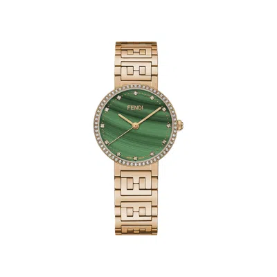 Pre-owned Fendi Forever  Diamond Watch 'rose Gold' | Women's Size Onesize