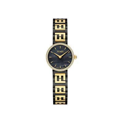 Pre-owned Fendi Forever  Diamond Watch 'two-tone' | Gold | Women's Size Onesize