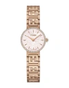Fendi Forever  Diamond Watch Woman Wrist Watch Rose Gold Size - Stainless Steel In Rose Gold