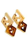 Fendi Enduring Geometric Design Earrings