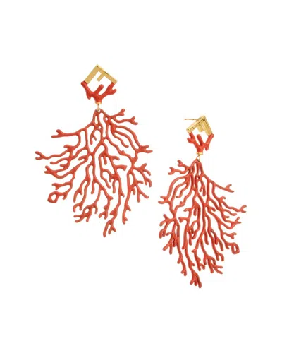 Fendi Forever  Earrings In Red