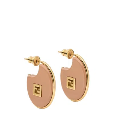 Fendi Forever  Earrings In Brown