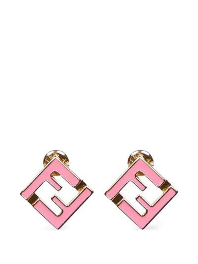 Fendi Forever  Earrings In Pink