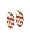 Fendi Forever Earrings In Brown