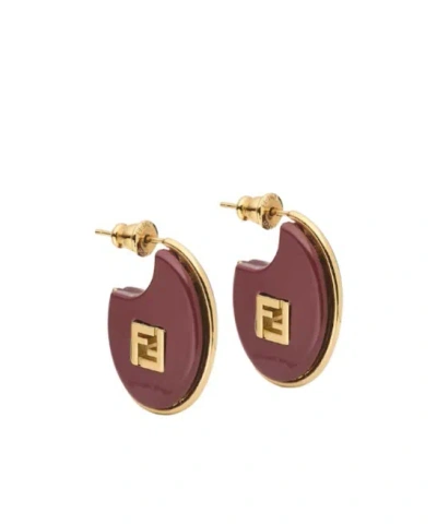 Fendi Forever  Earrings In Pink