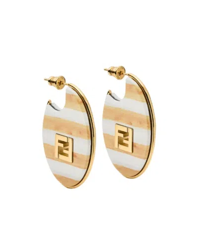Fendi Forever  Earrings In Gold