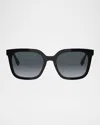 Fendi Forever  56mm Gradient Square Sunglasses In Brown