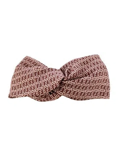 Pre-owned Fendi Forever  Headband In Pink