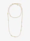 Fendi Adjustable Chain Link Necklace In Gold