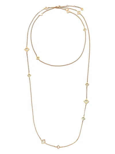 Fendi Forever  Necklace In Gold