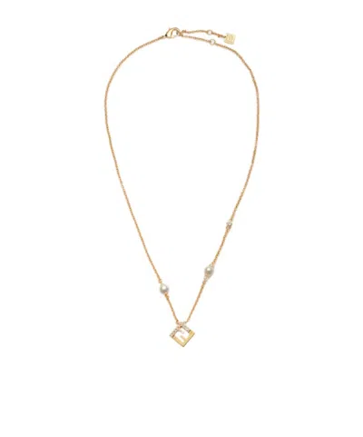 Fendi Forever  Necklace In Gold