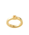 Fendi Cube Ring In Gold