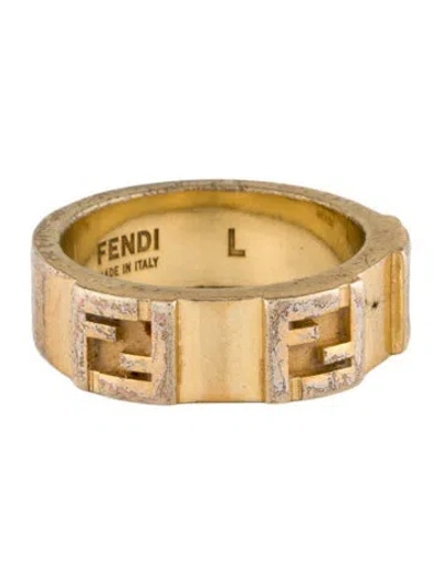 Pre-owned Fendi "forever " Ring In Multi