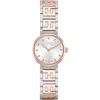 Fendi Forever  Sunray Two-tone Diamond Bracelet Watch, 19mm