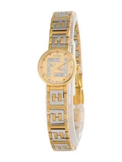 Pre-owned Fendi Forever  Watch, 19mm In Multicolor