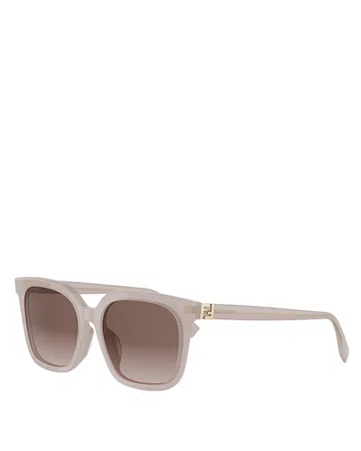FENDI FOREVER SQUARE SUNGLASSES, 56MM