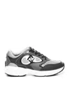 Fendi Forward Lace-up Sneakers In Gray