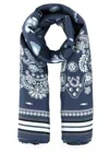 Fendi Foulard Ff In Seta Stampata  Donna