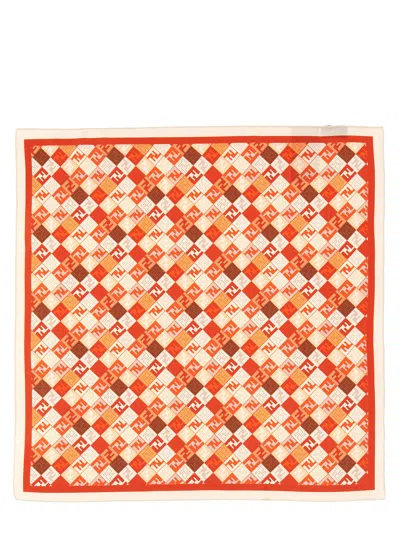 Fendi Foulard Ff In Red