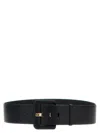 Fendi Loop Hardware Textured Belt In Black